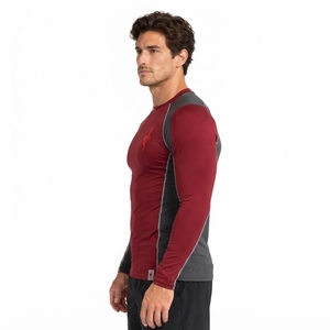 Ropa Deportiva Personalizada en Colores para Surf, Natación y Entrenamiento Atlético, Venta al Por Mayor, Camiseta de Compresión Ligera para Hombre - Product Image 4