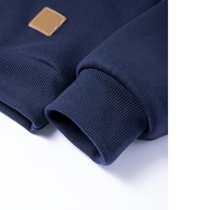 Custom Logo Men's Half Zip Sweatshirt Oversized Fit Grey Fleece <b>Mock</b> <b>Neck</b> Streetwear Casual Cotton <b>Top</b> - Product Image 5