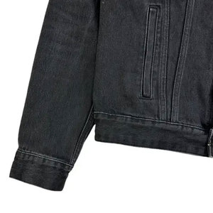 New Men's Winter Use Casual Outdoor Jeans <b>Jacket</b> 100% Cotton Front Logo Customizable Design - Product Image 4