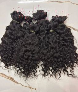 Perruque de cheveux naturels indiens bruts ondulés de 10 à 32 pouces, haute densité, noirs naturels, doux, soyeux et durables - Product Image 2