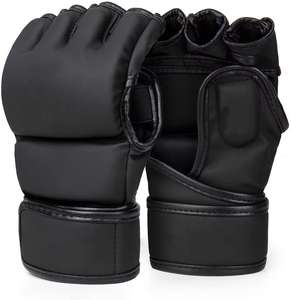 Gants de sparring MMA pour enfants, équipement de protection pour l'entraînement de boxe, gants de sparring sans doigts en PVC respirant et absorbant l'humidité - Product Image 1