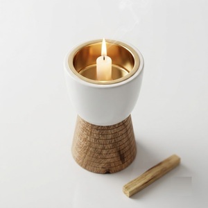 Modern Luxury Gold Foil Resin Incense Burner Geometric Arabic Mubkhar Wholesale Custom Logo <b>Oud</b> <b>Bakhoor</b> Censer Holder For Sale - Product Image 2
