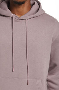 Sudadera con Capucha Extra Grande, Color Rosa Sólido, Felpa de Algodón, Estilo Casual, Manga Larga, para Otoño, Unisex - Product Image 4