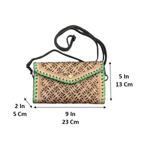 Nouvel arrivage de pochette en cuir élégant usiné à la main sculpture sur cuir multi-usages étui de téléphone en cuir occidental portefeuille multi-usages pour femmes - Product Image 2