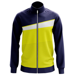Custom Sublimation Fleece <b>Jacket</b> Zip Up Track <b>Jacket</b> Geometric Print Winter Outerwear for <b>Men</b> and Women - Product Image 1