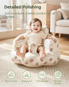 Siège bébé gonflable moderne en PVC, 3-36 mois, chaise d'apprentissage portable pour nourrissons et tout-petits, cuisine, salon, chambre - Product Image 6