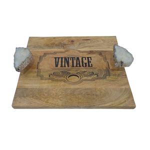 Plateaux en bois vintage bon marché avec impression de logos, pour la maison et les hôtels, vaisselle, plateau à fromage, bol à salade en bois - Product Image 2