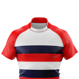 Best Selling Custom Digital Printing Design Rugby Jersey O-Neck Collar Short Customized Color Logo OEM Service 100% Polyester - Product Image 3