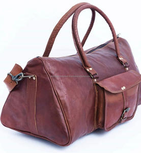 กระเป๋าหนังแพะแท้สไตล์ย้อนยุค20นิ้วมีสายคล้องไหล่ปรับได้คุณภาพสูงสุดใช้ได้ทั้งชายและหญิง - Product Image 3