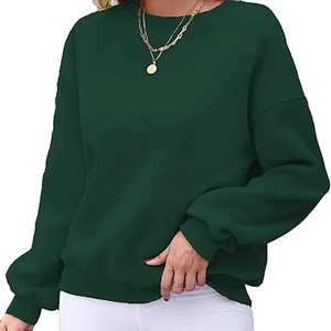 Sudadera Térmica de Cuello Redondo para Mujer, Estilo Urbano, Invierno, Oversize, Transpirable, Ecológica, 100% Algodón, Personalizable - Product Image 6