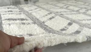 Alfombra de lana blanca contemporánea de lujo, tejida a mano, precio de fábrica directo del fabricante indio, para interiores y uso doméstico. - Product Image 6