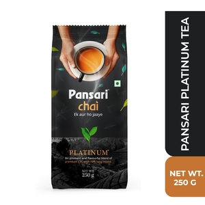 Pansari Platinum Chai Black <b>Tea</b> 250g Loose Leaf Premium CTC Blend with Long Leaves - Product Image 2