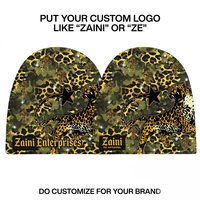 Topi Beanie Rajut Akrilik Premium ZAINI ZI-063 240 GSM Unisex Navy Grey Maroon dengan Bordir Rhinestone