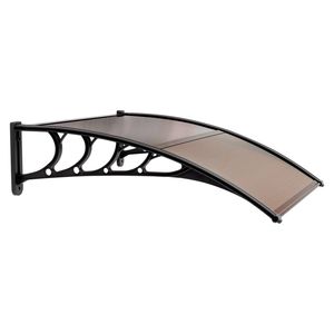 100 X 96cm Brown Board and Black Holder for Door & <b>Window</b> Rain <b>Cover</b> Household Application Rain <b>Cover</b> Eaves - Product Image 2