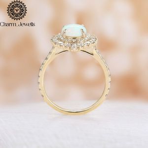 Bague de fiançailles en argent pour femme Charm_Jewells, moissanite, forme fleur, sertissage à griffes, style classique, certifiée IGI, 3g - Product Image 6