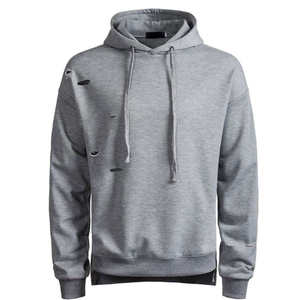Sweat à capuche personnalisé pour homme, nouvelle mode streetwear, surdimensionné, lourd, effet usé, 100% coton - Product Image 1