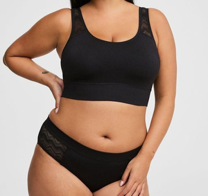 Conjunto de sujetador y braga sin costuras sexy premium para mujer, con soporte de aros, lencería cómoda y elástica, tela suave, diseño elegante para uso diario. - Product Image 3