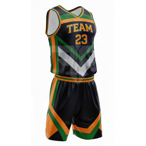 Camiseta de Baloncesto con Bordado 3D en Relieve, Tejido Duradero de Alta Calidad, Uniforme de Baloncesto Bordado en Poliéster - Product Image 1