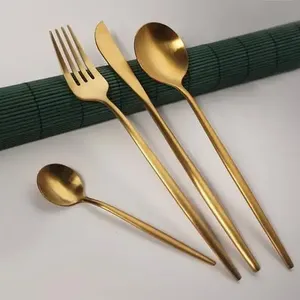Ensemble de couverts en métal écologiques pour des repas et des voyages durables en plein air, alternative aux ustensiles en plastique, réutilisable - Product Image 4