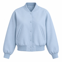 Blouson bomber léger à fermeture éclair, tissu respirant et chaud, blouson bomber pour femme, service OEM, couleur jaune tendance pour femme