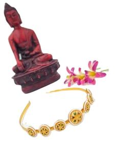 Banda para el cabello Premium, joyería de moda para mujer, diseñador nupcial, boda, fiesta, Festival, hecho a mano, étnico, proveedor mayorista - Product Image 1