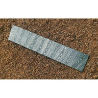 Burraq OEM Couteau à fabriquer sur mesure en acier Damas de 12 pouces, lame non réglable sans manche, 1 lame personnalisée