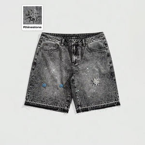 กางเกงยีนส์ขาสั้นสไตล์ไฮสตรีทคุณภาพสูงสำหรับผู้ชาย ดีไซน์โดดเด่น รุ่นใหม่ล่าสุด รับผลิตตามแบบ (OEM) สำหรับฤดูร้อน - Product Image 5