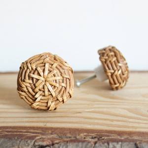 Odern-pomos de madera para puerta de armario, accesorios de muebles de oficina de ratán hechos en V, venta al por mayor - Product Image 3