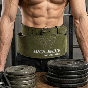 Ceinture de musculation en cuir véritable premium pour entraînement en salle, powerlifting, soutien musculaire, entraînement unisexe. - Product Image 3