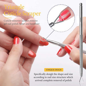Removedor de Cutículas, Raspador para Eliminar Esmalte de Uñas en Gel y Empujador de Cutículas con Cuchara Limpiadora de Uñas, 2 Piezas, Herramientas de Manicura y Pedicura - Product Image 4