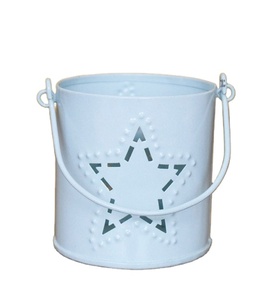 Lanterne à bougie en bois décorative pour la maison et le jardin avec panneaux de verre pour les fêtes de Noël - Product Image 1