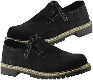 Chaussures de bureau pour hommes en cuir véritable de haute qualité, de marque, à lacets - Product Image 1