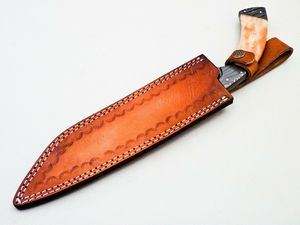 Couteau Bowie artisanal à motif Damas avec manche en résine de qualité supérieure pour les acheteurs en gros – Couteau de chasse, cadeau idéal - Product Image 4