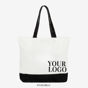 Sac fourre-tout en toile de coton sans plastique avec logo et taille personnalisés, idéal pour le shopping et les voyages - Product Image 2