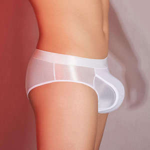 Caleçons Boxers Homme Personnalisés en Coton à Taille Haute avec Dentelle, Respirants, Tricotés, Sans Coutures, avec Poche de Maintien - Product Image 3