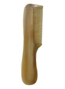Peigne à cheveux en corne de bœuf et de buffle de qualité supérieure, fait main, poli, taille personnalisée, couleur naturelle, religieux, Feng Shui - Product Image 3