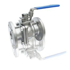 Válvulas de Bola con Brida Manual de 1/2'' en Acero Inoxidable SS316, Disponibles para OEM/ODM, -20°C~200°C - Product Image 1