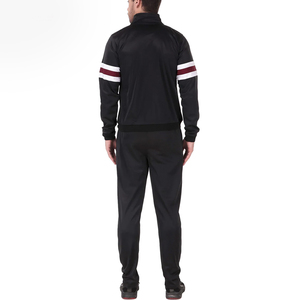 Men's Black Breathable Lightweight Zip-Up Tracksuit Set Neon Yellow Trim Regular Fit Sporty Jogger <b>Pants</b> Polyester Woven Autumn - Product Image 5