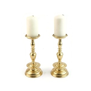 <b>Brass</b> Finished <b>Candlesticks</b> Home Decor Living Room Available Tabletop Candle <b>Holder</b> Metal Wedding Party Event Decoration - Product Image 1