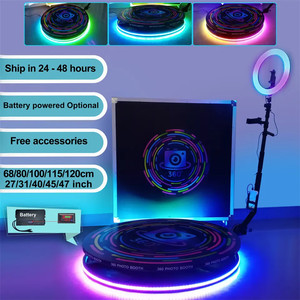 Machine de photomaton automatique à 360 degrés avec plateforme rotative motorisée pour les fêtes - Product Image 2