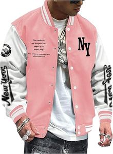 Casual Oversized Varsity Bomber Jacket – Trendy Streetwear Letterman Style Outerwear with Premium Fabric, Ribbed HemWarm Desig - Product Image 1