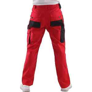 Pantalon de travail pour homme SUMROOS, construction légère et durable, pantalon de peintre en coton blanc, pantalon de travail pour homme, blanc - Product Image 3