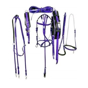 Most Selling PVC Horse driving <b>harness</b> set solid Brass material at best price manufacturer from India - Product Image 1