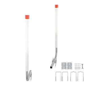 Pali Guida per Rimorchio Barca con Luce LED da 60 Pollici, 2 Pezzi, in Acciaio ad Alta Durezza, Guide per Rimorchio in PVC - Accessori Premium per Imbarcazioni - Product Image 4