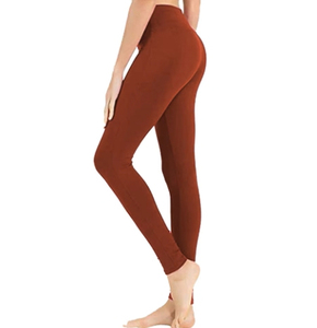Leggings elásticos de cintura alta con textura acanalada para mujer, para yoga, gimnasio, fitness y uso diario. - Product Image 6