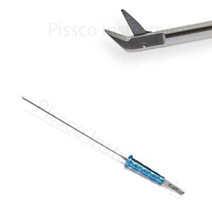 ชุดเครื่องมือ VATS | กรรไกร MIS โค้งอย่างยิ่งกับ TC 5มม. เพลา25ซม. ความยาวรอบด้ามจับ | ชุดเครื่องมือ MICS - Product Image 4