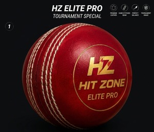Pelota de Cricket HIT ZONE Avanzada con Doble Costura Ambidiestra, Costura Resistente, Duradera, Alto Rebote, Lista para Partido - Product Image 2