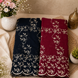 Tela de Algodón Sudanés Toub al por Mayor |   Tela de Voile 100% Algodón con Bordado Africano para Vestidos de Mujer, Estilo Tradicional para Eid - Product Image 1