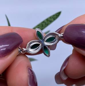 Piedra Preciosa de Ónix Verde Natural, Corte Ovalado Vintage de Lujo, Certificado IGI, Plata de Ley 925, Joyería Fina Hecha a Mano, Regalo para Mujer - Product Image 4