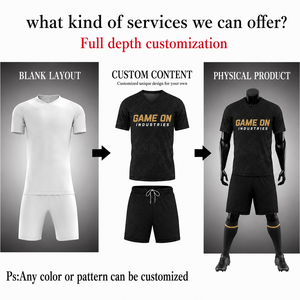 High Quality Customized Soccer Wear Football Uniform Kit <b>Polyester</b> Jersey Pants <b>Shorts</b> Hats Socks Unisex All Seasons - Product Image 4